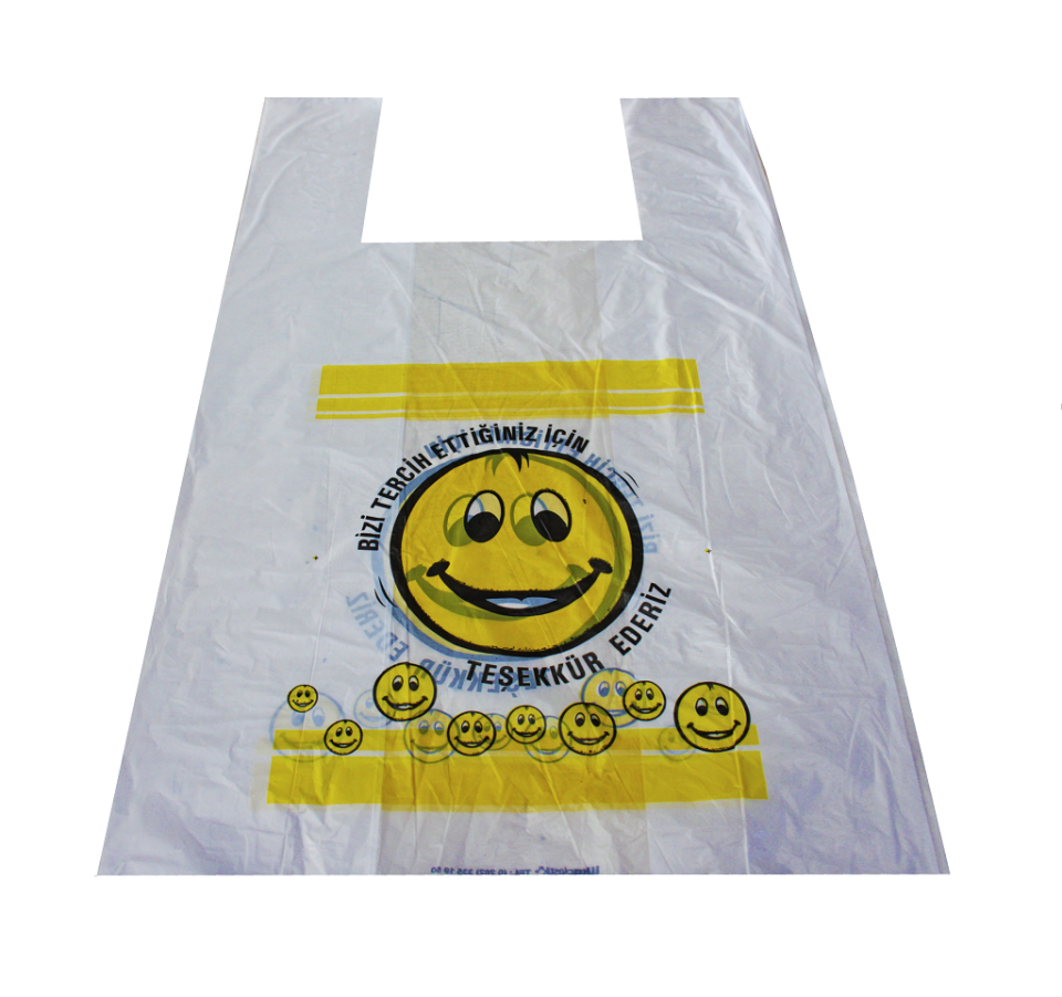 Hışır Poşet Smile Baskılı MİNİ Boy ( 10 PAKET )