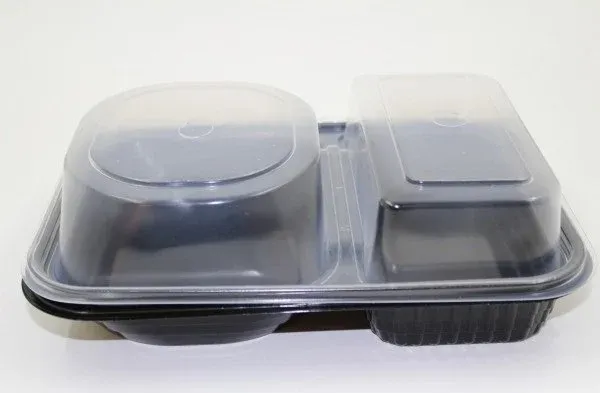 2 Bölmeli Hamburger Kabı Set - V410 ( 400 Adet )