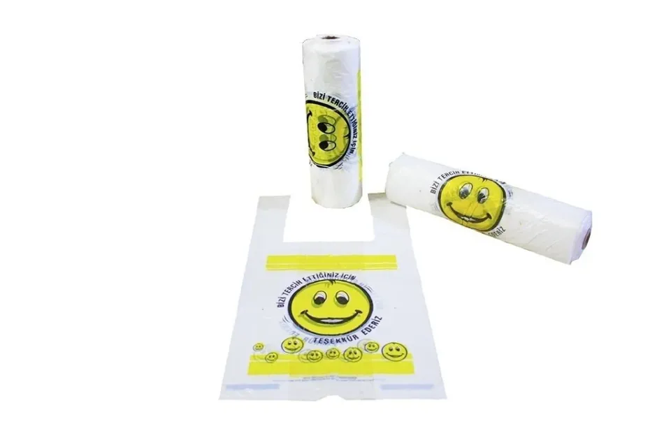 Rulo Hışır Poşet Smile Baskılı Büyük Boy ( 83'lü x 10 Rulo )