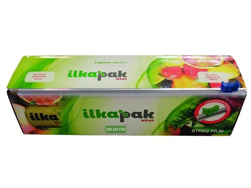 İlka Pak Wrap Streç Film 30 x 100 Mt 8 Mic Kutulu ( 1 Adet )