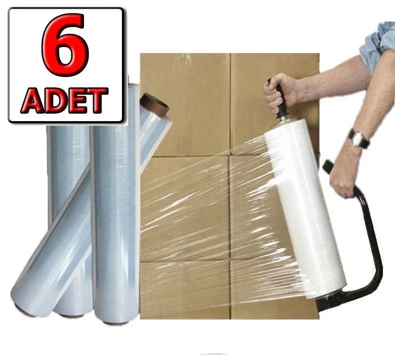 Palet Streç 23 Mic 2400 Gr ( 6 Adet )