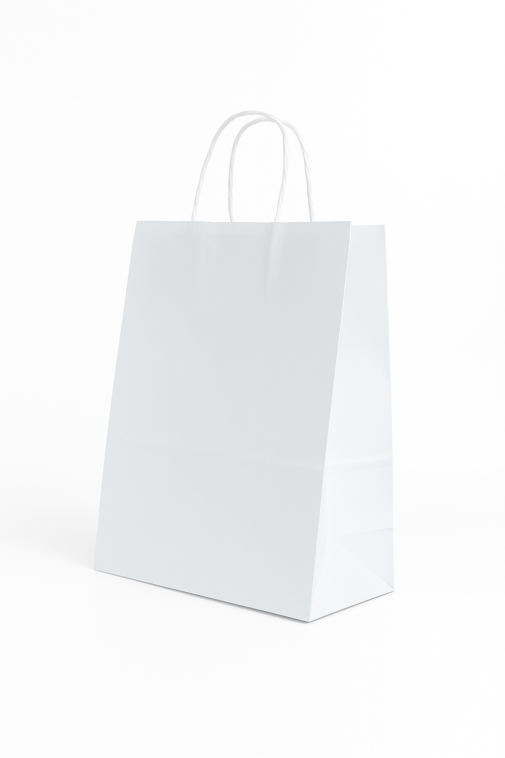 Çanta Beyaz Kraft 33x33x20 Cm Burgu Sap 50 Adetli