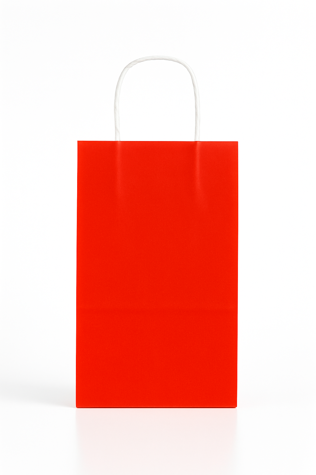 Kırmızı Kraft Canta 25x31x12 Cm Burgu Sap