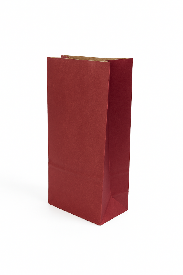 Kese Kağıdı Kraft Kare Dipli Kırmızı – 15x29x8 cm