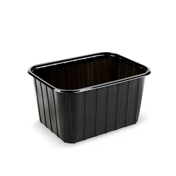 500 cc Kapaksız Şale Kabı - V74 SİYAH (1000 Adet)