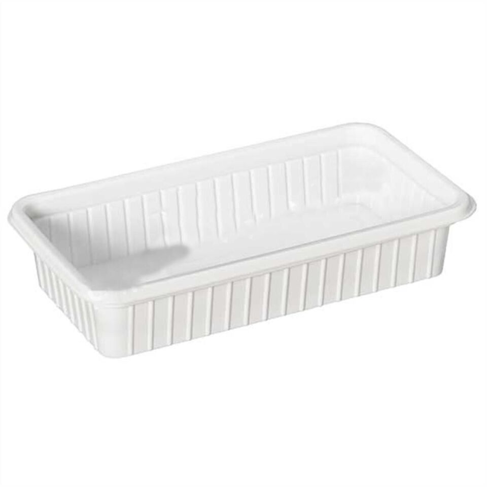 Plastik Dondurma Kabı Beyaz 250 Gr ( 100 Adet )