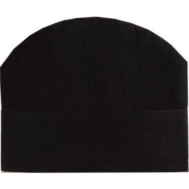 Aşçı Kepi 24 cm Siyah ( 500 Adet )
