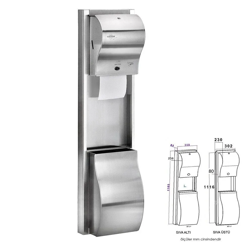 Ankastre Kombine Havlu Makinesi (1 Adet)