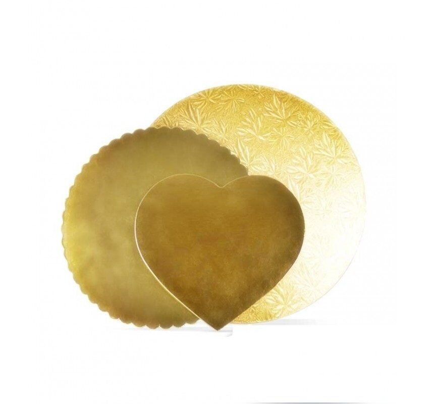 Pasta Turta Mendili - Altlığı 11 cm Mono Kalp ( 50 Adet)