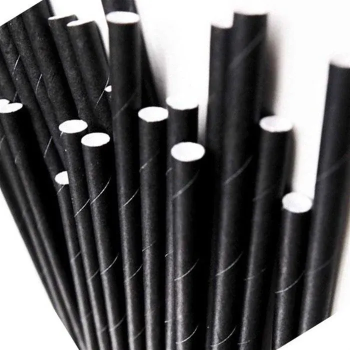 Hijyenik Kağıt Pipet Siyah ( 98 Adet )