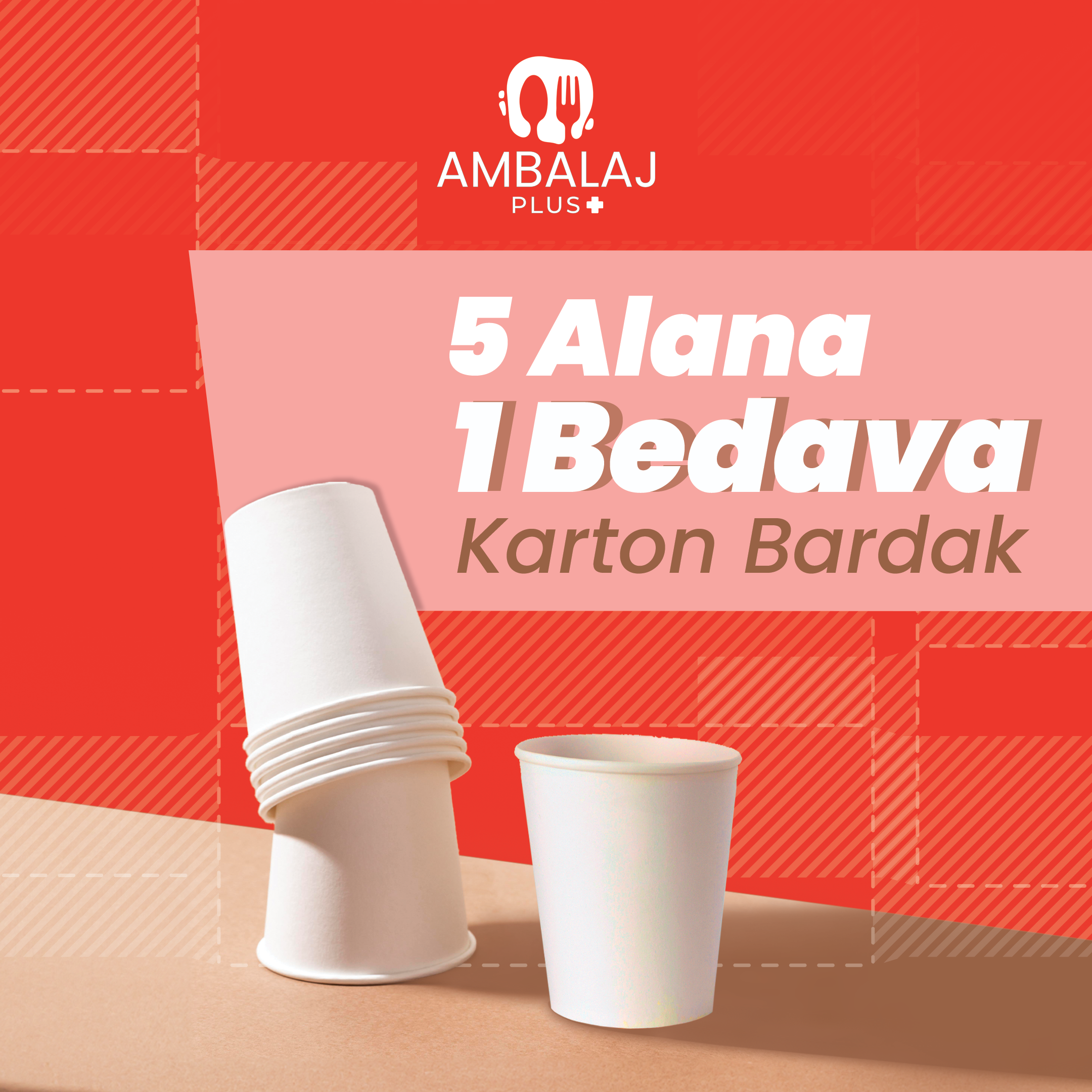 KARTON BARDAKLARDA 5 KOLİ ALANA 1 BEDAVA